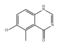 6-氯-5-甲基喹唑啉-4(3H)-酮 结构式