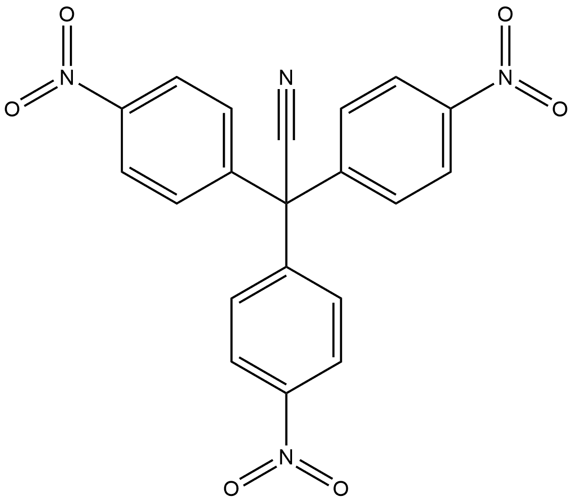 Acetonitrile, tris(p-nitrophenyl)- (2CI) 结构式