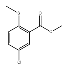 5-氯-2-(甲硫基)苯甲酸甲酯 结构式