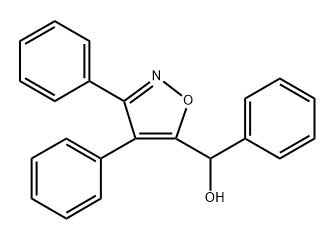 5-Isoxazolecarbinol,  -alpha-,3,4-triphenyl-  (2CI) 结构式