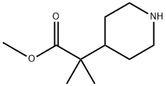 2-甲基-2-(哌啶-4-基)丙酸甲酯 结构式