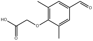 2-(4-甲酰基-2,6-二甲基苯氧基)乙酸 结构式