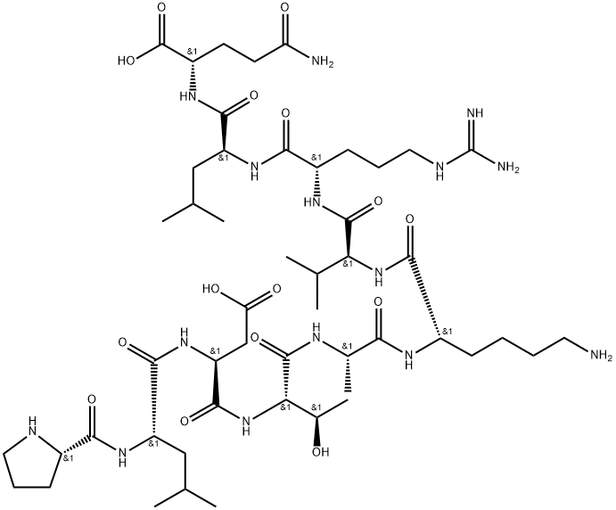 十肽-2 (作用于脂肪细胞) 结构式