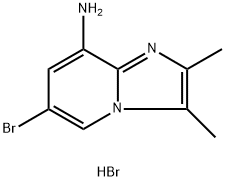 Imidazo[1,2-a]pyridin-8-amine, 6-bromo-2,3-dimethyl-, hydrobromide (1:1) 结构式