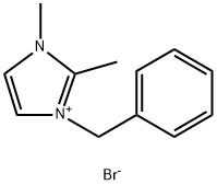 溴化 1-苄基-2, 3-二甲基咪唑 结构式