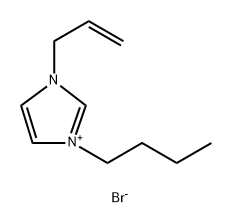 1-烯丙基-3-丁基咪唑溴盐 结构式