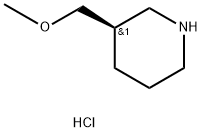 (R)-3-(甲氧基甲基)哌啶盐酸盐 结构式