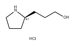 (R)-3-(吡咯烷-2-基)丙-1-醇盐酸盐 结构式