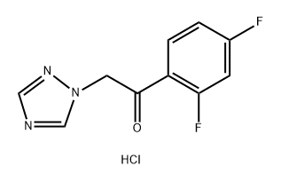 2,4''-DIFLUOR-2-(1H-1,2,4-TRIAZOOL-1-YL)ACETOFENONHYDROCHLORIDE 结构式