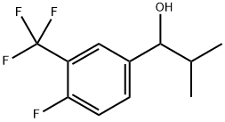 1-(4-fluoro-3-(trifluoromethyl)phenyl)-2-methylpropan-1-ol 结构式