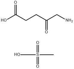 Pentanoic acid, 5-amino-4-oxo-, methanesulfonate (1:1) 结构式