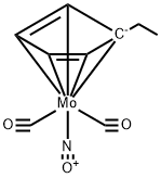 (N5-ETHYLCYCLOPENTADIENYL)DICARBONYLNITROSYL MOLYBDENUM 结构式