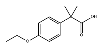 2,2-二甲基对乙氧基苯乙酸 结构式