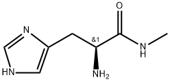 1H-Imidazole-5-propanamide, α-amino-N-methyl-, (αS)- 结构式