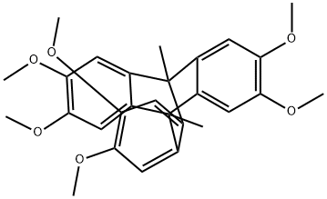 9,10[1',2']-BENZENOANTHRACENE, 9,10-DIHYDRO-2,3,6,7,14,15-HEXAMETHOXY-9,10-DIMETHYL- 结构式