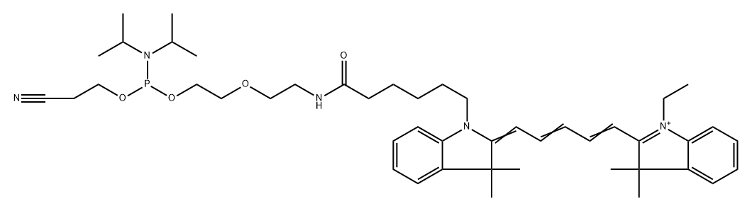 QUASAR 670 CE-PHOSPHORAMIDITE 结构式