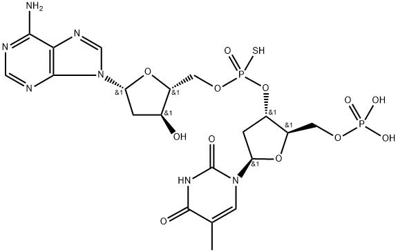 poly(deoxy(thymidylic acid-adenosine 5'-O-phosphorothioate)) 结构式