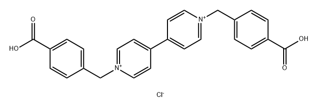 N,N'-二(4-羧基苯甲基)-4,4'-联吡啶鎓二盐酸盐 结构式