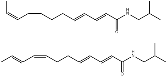 十二碳2E,4E,8Z,10E,Z-四烯酸异丁酰胺 结构式