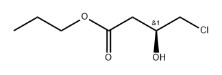 (S)-4-氯-3-羟基丁酸丙酯 结构式