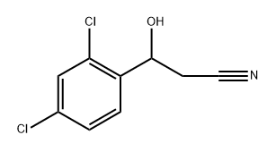 3-(2,4-二氯苯基)-3-羟基丙腈 结构式