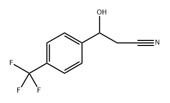 3-羟基-3-(4-(三氟甲基)苯基)丙腈 结构式
