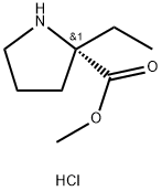 L-Proline, 2-ethyl-, methyl ester, hydrochloride (1:1) 结构式