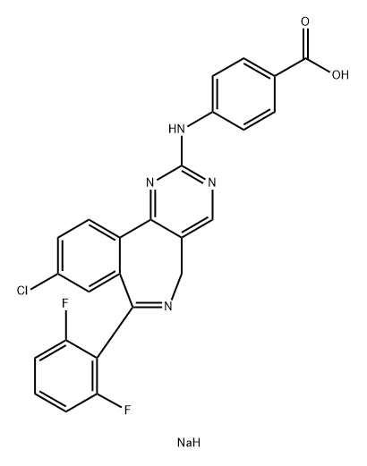 化合物 MLN8054 SODIUM 结构式