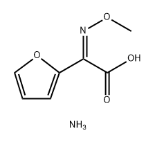 α-(MethoxyiMino)-2-Furanacetic Acid AMMoniuM Salt 结构式