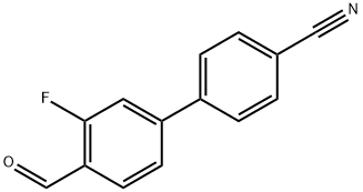 3'-氟-4'-甲酰基-[1,1'-联苯]-4-腈 结构式