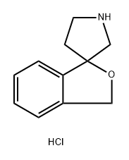 Spiro[isobenzofuran-1(3H),3′-pyrrolidine], hydrochloride (1:1) 结构式