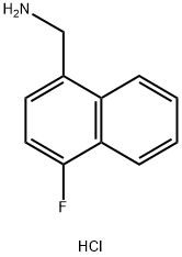 (4-氟萘-1-基)甲胺盐酸盐 结构式