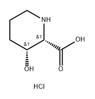 (2S,3R)-3-羟基哌啶-2-羧酸盐酸盐 结构式