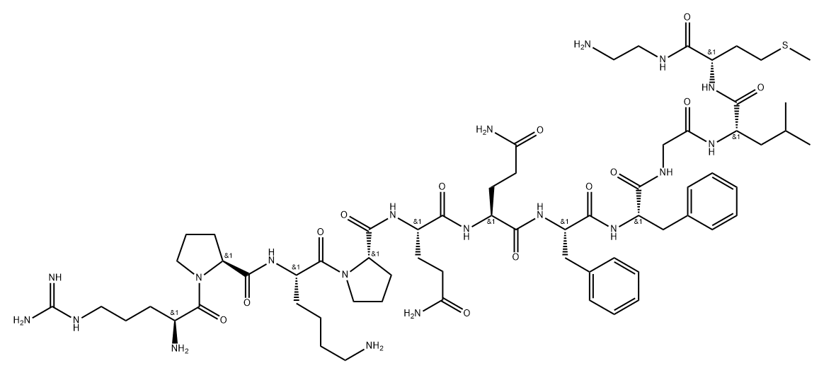 substance P, aminoethyl(2)-Met(11)- 结构式