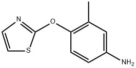 3-methyl-4-(1,3-thiazol-2-yloxy)aniline 结构式