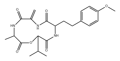 (2-amino-4-(4-methoxyphenyl)butanoic acid)-AM toxin I 结构式