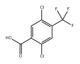 2,5-二氯-4-(三氟甲基)苯甲酸 结构式