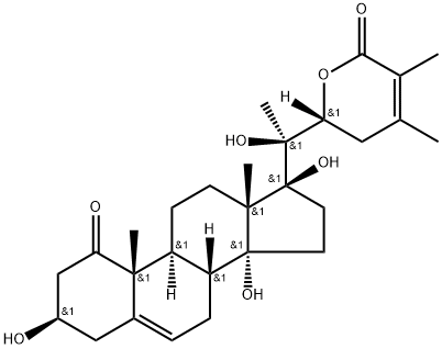 3-hydroxy-2,3-dihydrowithanolide F 结构式