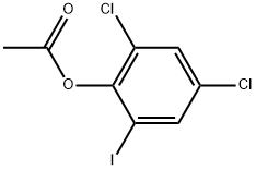 Phenol, 2,4-dichloro-6-iodo-, 1-acetate 结构式