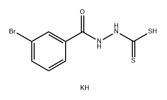 Benzoic acid, 3-bromo-, 2-(dithiocarboxy)hydrazide, monopotassium salt (9CI) 结构式