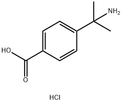 4-(2-氨基丙-2-基)苯甲酸(盐酸盐) 结构式