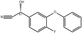 Benzeneacetonitrile, 4-fluoro-α-hydroxy-3-phenoxy-, (αR)- 结构式