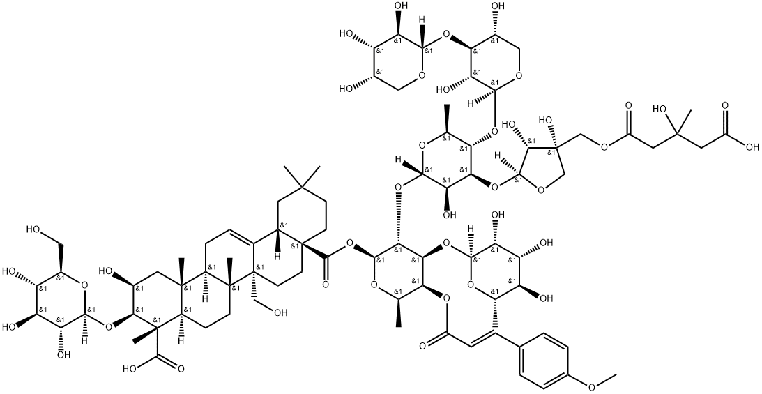 远志皂苷J 结构式