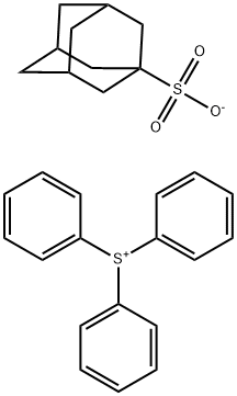 SULFONIUM, TRIPHENYL-, TRICYCLO[3.3.1.13,7]DECANE-1-SULFONATE (1:1) 结构式