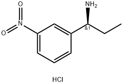 (1S)-1-(3-nitrophenyl)propan-1-amine Hydrochloride 结构式