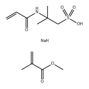 POLY(METHYL METHACRYLATE-CO-2-ACRYLAMIDO-2-METHYLPROPANESULFONIC ACID), SODIUM SALT 结构式