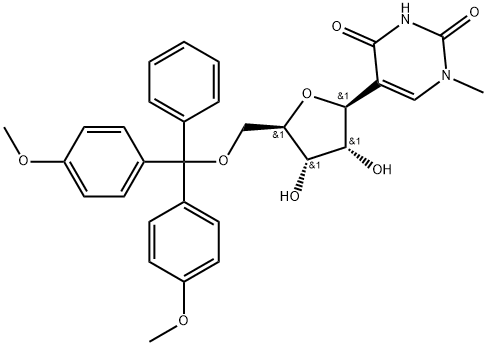 5'-O-(4,4'-二甲氧基三苯甲基)-N1-甲基假尿苷 结构式