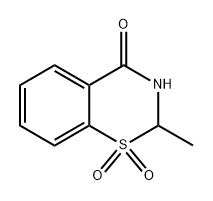 2-甲基-2H-苯并[E][1,3]噻嗪-4(3H)-酮1,1-二氧化物 结构式