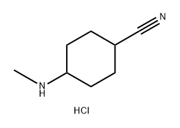 Cyclohexanecarbonitrile, 4-(methylamino)-, hydrochloride (1:1) 结构式