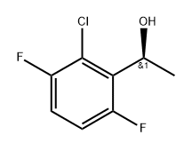 Benzenemethanol, 2-chloro-3,6-difluoro-α-methyl-, (αS)- 结构式